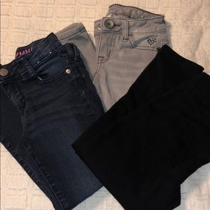 3 pair girls size 6 jeans